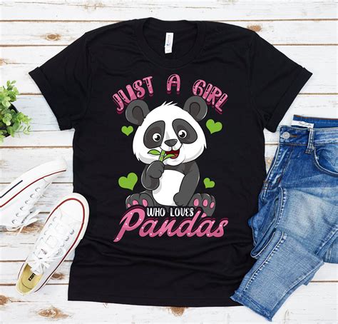 Just A Girl Who Loves Pandas Shirt Panda Shirt Panda Etsy
