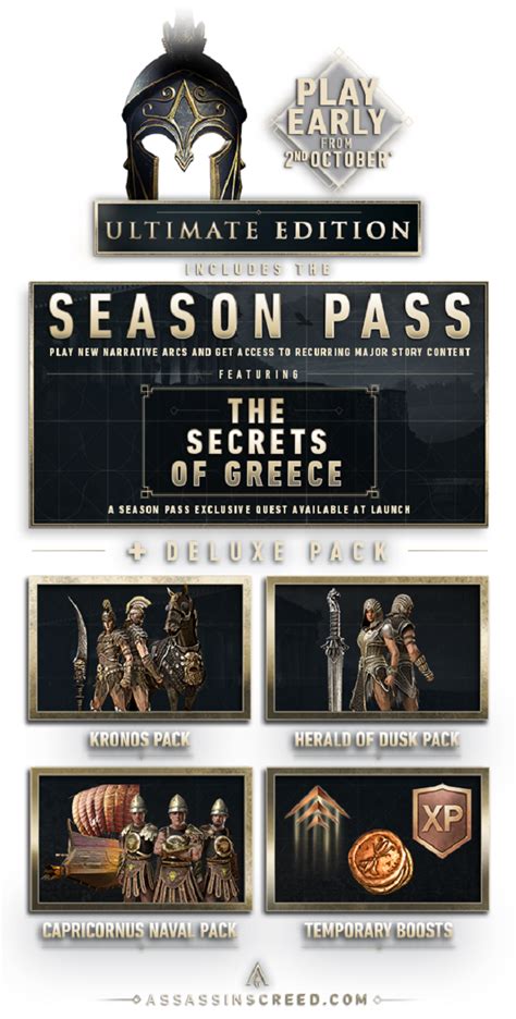 Assassins Creed Odyssey Ultimate Gold Deluxe And Standard