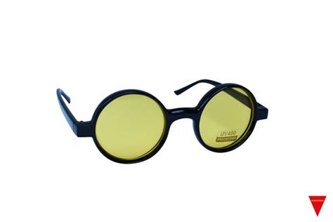 Round John Lennon Sunglasses 90s Frames Black Frame Gem