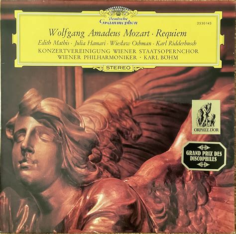 Wolfgang Amadeus Mozart Karl Böhm Wiener Philharmoniker Requiem