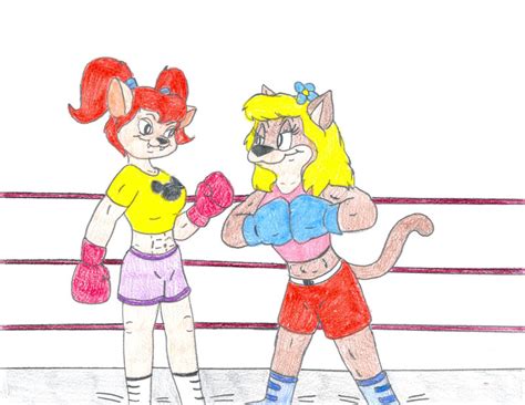 Boxing Teen Catfight By Jose Ramiro On Deviantart