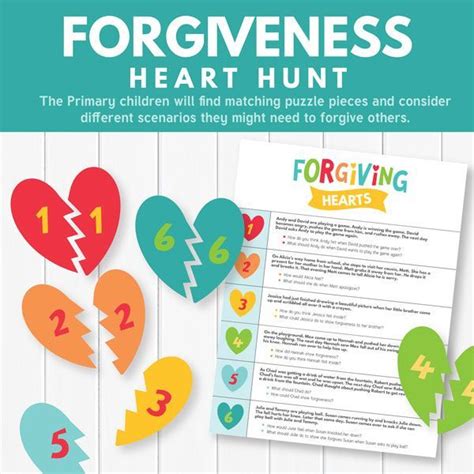 Primary Games Forgiveness Heart Hunt Use This Fun Scavenger Hunt