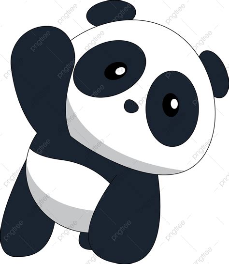 Gambar Panda Kartun Kartun Panda Imut Png Dan Vektor Dengan
