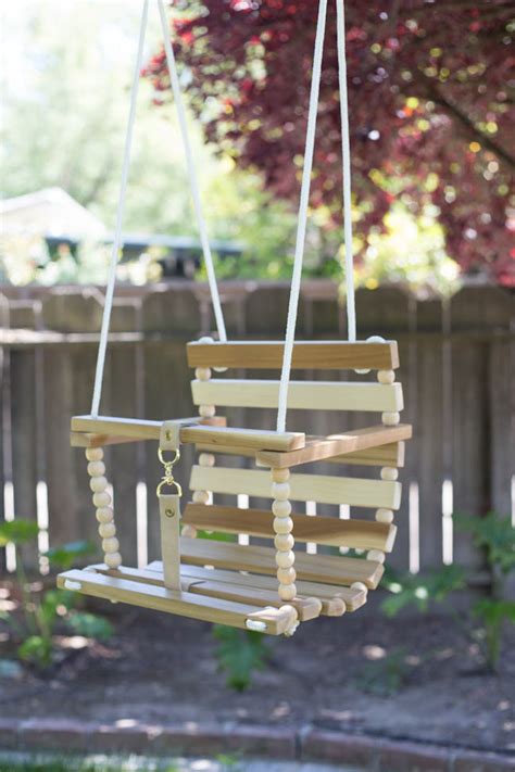 Woodworking project plans available for immediate pdf download. DIY Tree Swing for Baby