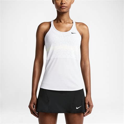 Nike Womens Dri Fit Cool Burnout Tank Top Whitebirch Heatherblack