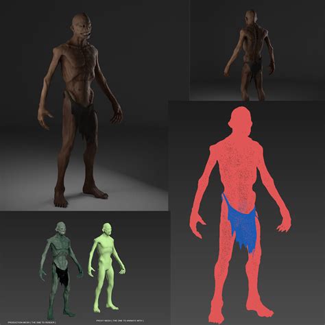 3d zombie man cgtrader