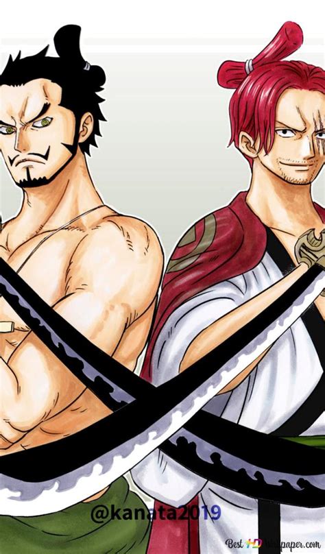 One Piece Dracule Mihawk Shanks HD fond d écran télécharger
