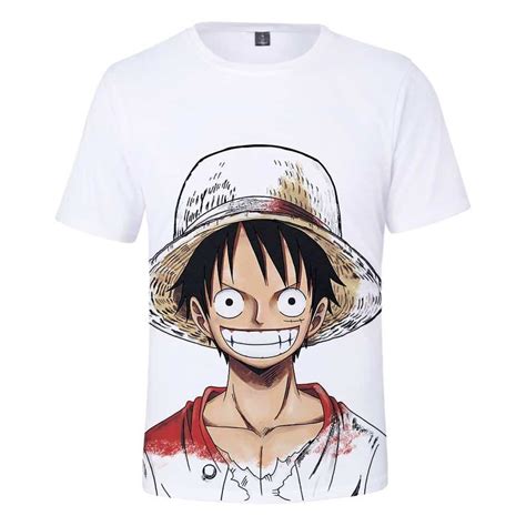 T Shirt One Piece Luffy Monkey D Chapeau De Paille One Piece Shop