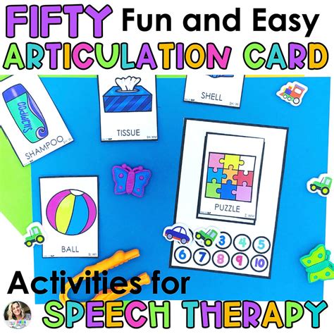 Fun And Easy Articulation Activities For Speech Therapy