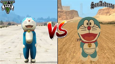 Gta 5 Doraemon Vs Gta San Andreas Doraemon Which Is Best Youtube