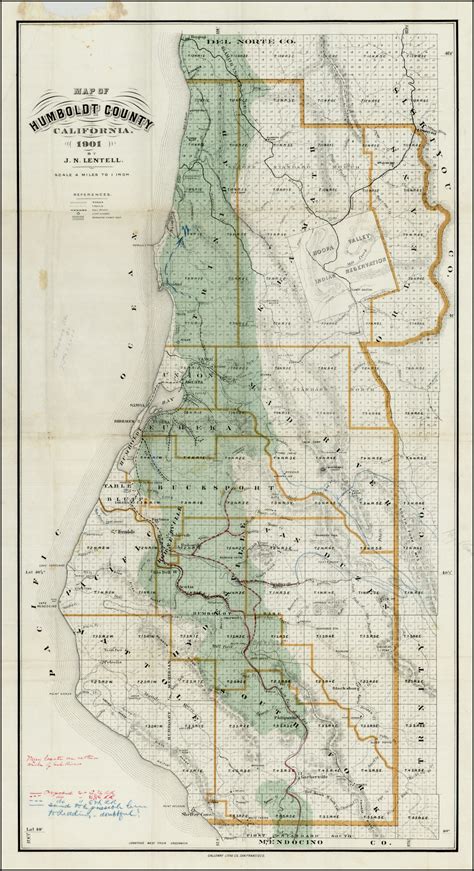 31 Humboldt County California Map Maps Database Source