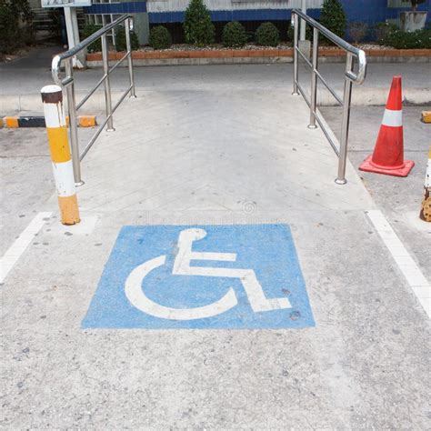 Handicapped Parking Spot Marking Stock Image Image Of Transport