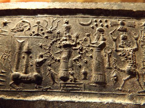 Ishtar Mesopotamia Assyrian Cylinder Seal Impression Astronomical