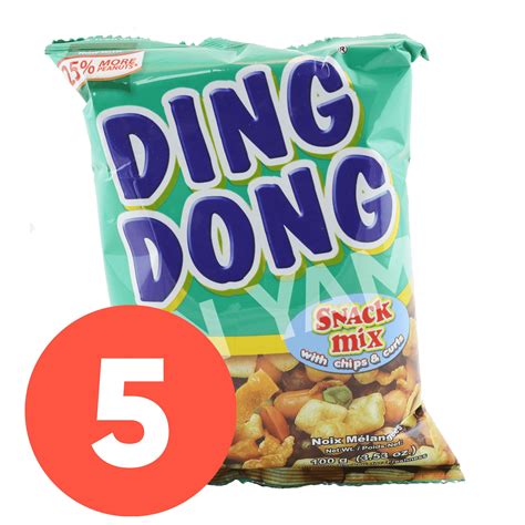 ding dong snack mix 100g pack of 5 — yin yam food and beverage company