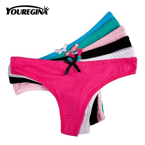 Youregina Women Sexy Cotton G String Girl Thong Underwear Panties