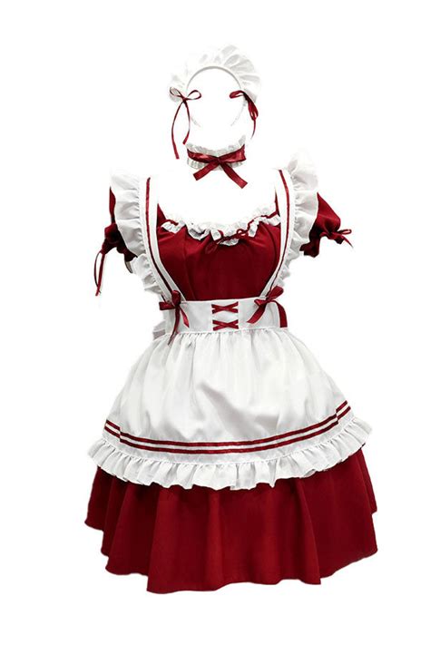 French Maid Dress Lolita Costume For Adult Women Nalagila