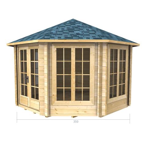 Read the cedar leader story 2/17/2018. 3.5m x 3.5m (12 x 12) Octagonal Log Cabin (2043) - Double ...