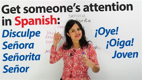Learn Spanish How To Get Someones Attention Youtube