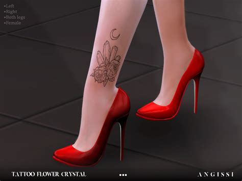 The Sims Resource Tattoo Flower Crystal