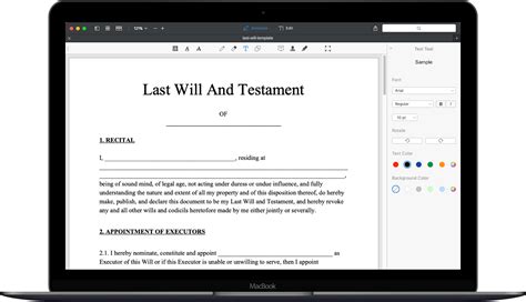 It leaves a record of how you want your property to be distributed after your death. Last Will and Testament Form | Free Last Will Template