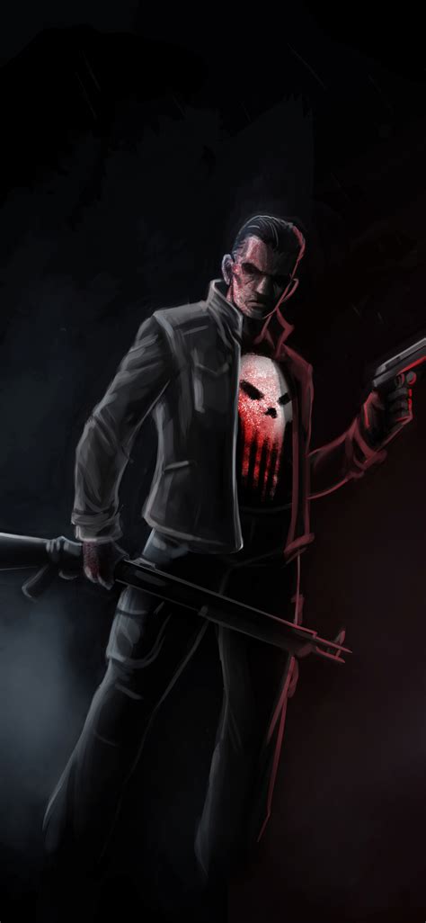1125x2436 Punisher In Jacket Iphone Xsiphone 10iphone X Hd 4k