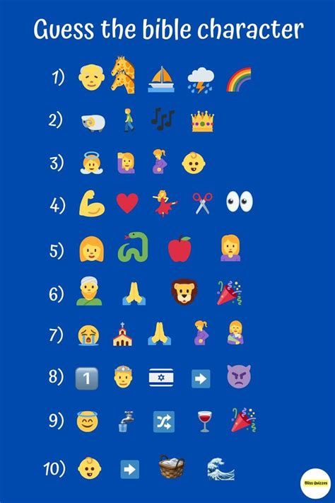 pin on emoji bible quiz