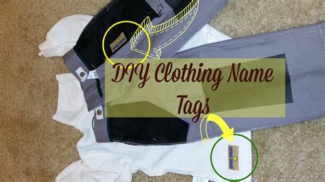 How To Make Diy Clothing Labels Youtube
