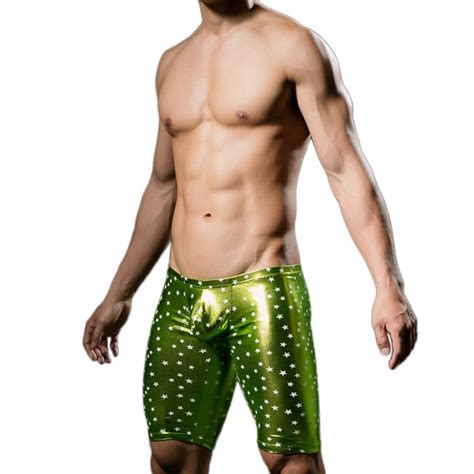 Buy Men Boxers Star Printed Underwear Sexy Faux