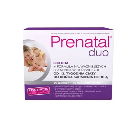 Prenatal Duo Witaminy Dla Mam I Kobiet W Ciąży 30 Tabletek 60