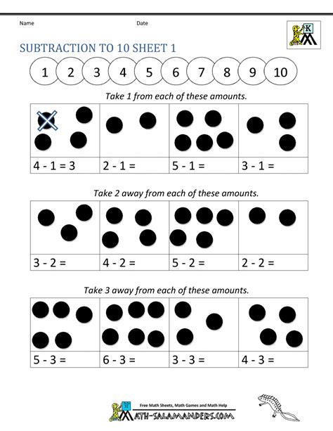 Math explained in easy language, plus puzzles, games, quizzes, videos and worksheets. Addition and Subtraction Worksheets for Kindergarten