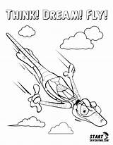 Skydiving Shutdowns sketch template