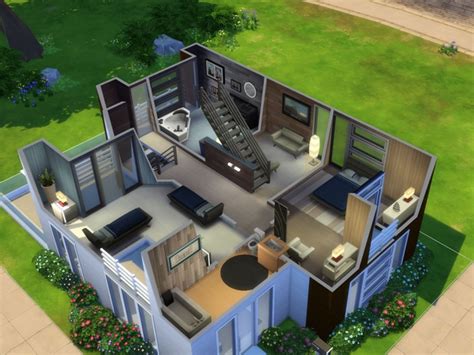 Modern Muse House By Aibrean At Mod The Sims Sims 4 Updates