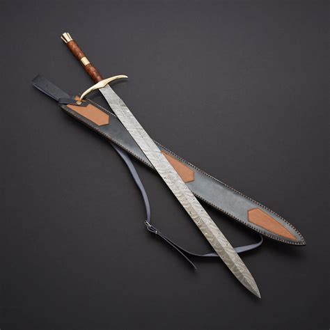 Damascus Battle Ready Sword Swd 135 Evermade Traders Touch Of Modern