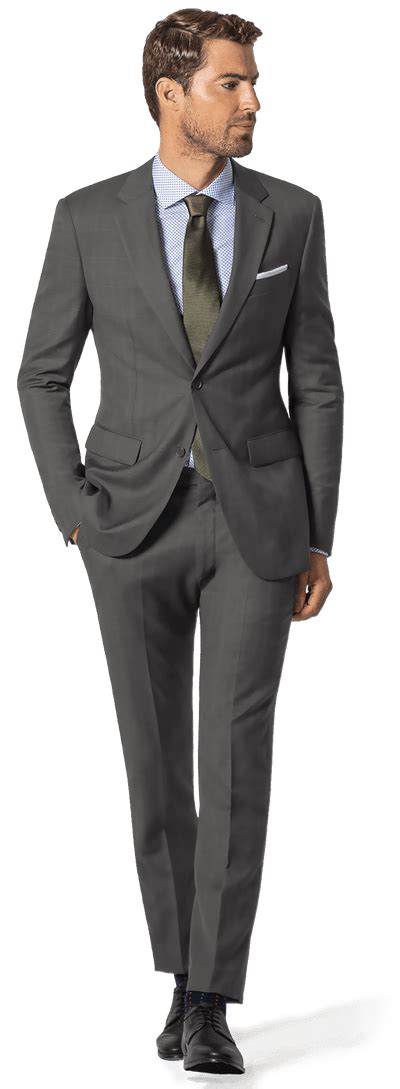 grey wool business suit