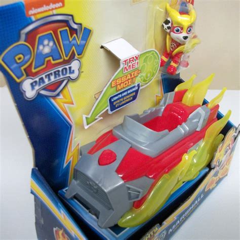 Paw Patrol Charged Up Marshall Deluxe Vehicle Lights Sounds Mighty Pups