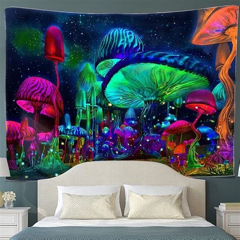 Cuh Luminous Tapestry Psychedelic Trippy Tapestries Wall Hanging