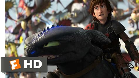 How To Train Your Dragon Toothless Vs The Bewilderbeast Scene Movieclips