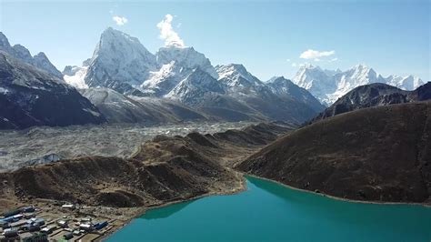 View From Gokyo Ri In Everest Region Nepal Youtube