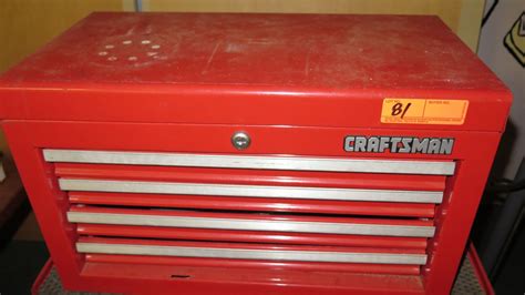 Craftsman 2pc Rolling Tool Box W Tools And Misc Hardware Supplies