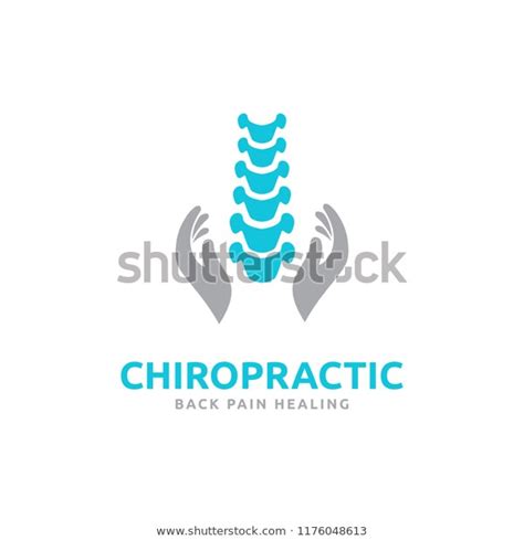 Chiropractic Logo Design Spine Logo Template Stock Vector Royalty Free