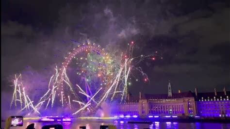 New Year Fire Works 2023 London Youtube