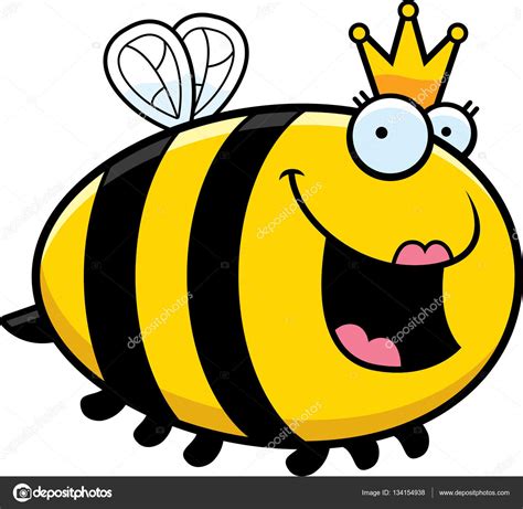 Queen Bee Cartoon Clip Art Cartoon Queen Bee — Stock Vector © Cthoman