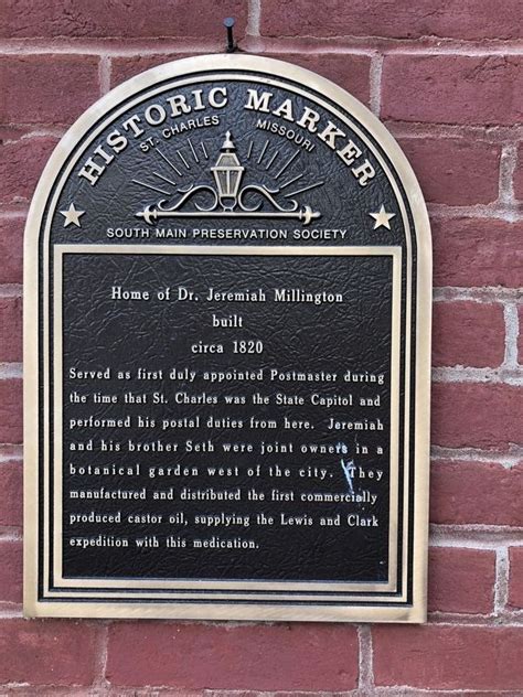 Home Of Dr Jeremiah Millington Historical Marker