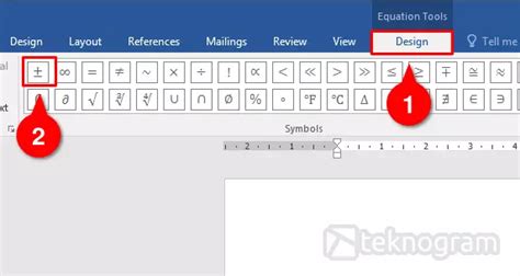 Cara Membuat Simbol Kurang Lebih Di Microsoft Word