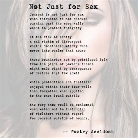 Not Just For Sex A Poem By Poetry Accident All Poetry