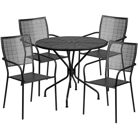 Square Table Patio Sets Patio Furniture Dining Set Cast Aluminum 36