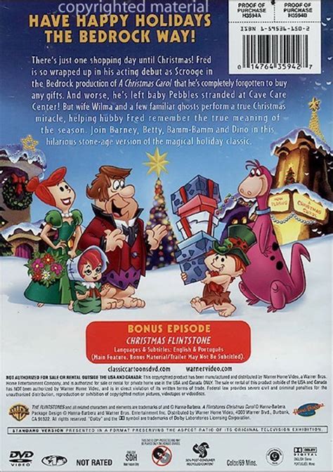 Flintstones Christmas Carol A Dvd 1994 Dvd Empire