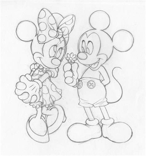 Mickey Mouse Drawings Mickey Drawing Minnie Mouse Drawing