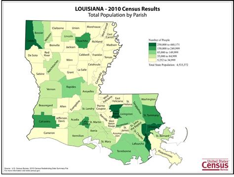 Louisiana Population Map Map Louisiana History