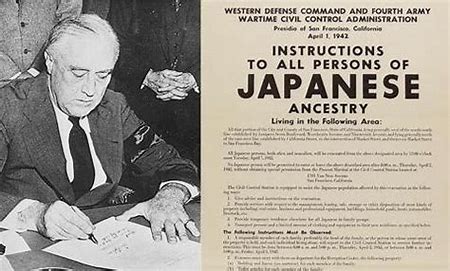 Image result for roosevely evacuating Japanese-American
